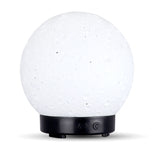 Moon Light Humidifier Aroma Diffuser (Black base) with LED Night Light, USB Desktop Essential Oil Diffuser Cool Mist Maker for Bedroom Office Home Relaxation