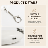 White Touch Activated Flower Keychain Light, Cute Portable LED Night Light Keyring, Mini Rechargeable Bag Charm Lamp, Creative Gift for Girls, Bedroom Decoration Light In Australia - Darrahopens