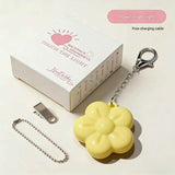 Yellow Touch Activated Flower Keychain Light, Cute Portable LED Night Light Keyring, Mini Rechargeable Bag Charm Lamp, Creative Gift for Girls, Bedroom Decoration Light In Australia - Darrahopens