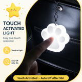 Yellow Touch Activated Flower Keychain Light, Cute Portable LED Night Light Keyring, Mini Rechargeable Bag Charm Lamp, Creative Gift for Girls, Bedroom Decoration Light
