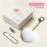 White Touch Activated Heart Keychain Light - Cute Portable LED Night Light Rechargeable Bag Charm Lamp Romantic Gift for Girls Bedroom Decoration Travel Use In Australia - Darrahopens