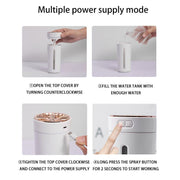Black Car Aroma Diffuser Humidifier with Brown Storage Box, USB Powered Car Air Freshener Mist Maker, Portable Vehicle Humidifier with Organizer Holder, Essential Oil Diffuser for Auto Interior Decoration