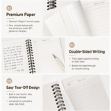 Fruit Series To Do List Notebook (tomatoes) – Spiral Bound Journal with Cute Fruit Cover, 80 Sheets, Portable Planner for Daily Notes, Study, Office and Personal Organisation