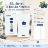 Fruit Series To Do List Notebook (Blueberry) – Spiral Bound Journal with Cute Fruit Cover, 80 Sheets, Portable Planner for Daily Notes, Study, Office and Personal Organisation In Australia - Darrahopens