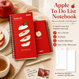Fruit Series To Do List Notebook (Apple) – Spiral Bound Journal with Cute Fruit Cover, 80 Sheets, Portable Planner for Daily Notes, Study, Office and Personal Organisation In Australia - Darrahopens