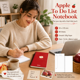 Fruit Series To Do List Notebook (Apple) – Spiral Bound Journal with Cute Fruit Cover, 80 Sheets, Portable Planner for Daily Notes, Study, Office and Personal Organisation In Australia - Darrahopens