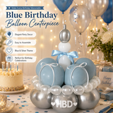 Birthday Cake Balloon Garland Kit (Blue Material kit)– DIY Party Decoration Set with HBD Balloons, Ribbon and Glue Dots, Creative Table Centrepiece for Birthday Celebrations, Photo Props and Event Decor In Australia - Darrahopens