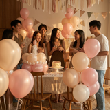 Birthday Cake Balloon Garland Kit (Pink Material kit)– DIY Party Decoration Set with HBD Balloons, Ribbon and Glue Dots, Creative Table Centrepiece for Birthday Celebrations, Photo Props and Event Decor In Australia - Darrahopens
