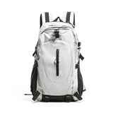 Gray Hiking Backpack with 5 Carabiners Included – Lightweight Waterproof Outdoor Daypack for Men and Women, Breathable Cycling Hiking Trekking Camping Travel Backpack