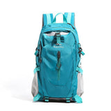 Lake Blue Hiking Backpack with 5 Carabiners Included – Lightweight Waterproof Outdoor Daypack for Men and Women, Breathable Cycling Hiking Trekking Camping Travel Backpack