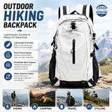 Grey Outdoor Hiking Backpack - Lightweight Nylon Travel Daypack with Multi Pocket Storage, Water Resistant Design, Breathable Back Support for Trekking Camping Cycling Adventures In Australia - Darrahopens