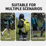 Rose Red Outdoor Hiking Backpack - Lightweight Nylon Travel Daypack with Multi Pocket Storage, Water Resistant Design, Breathable Back Support for Trekking Camping Cycling Adventures In Australia - Darrahopens