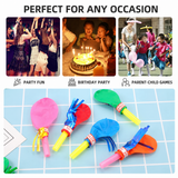 40 Piece Party Whistle and Blowout Set - 20 Whistle Balloons and 20 Party Blowers, Colourful Noise Makers for Birthdays, Celebrations and Party Bags In Australia - Darrahopens