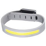 Orange Running Belt and 2 Pack LED Wrist Light Set Outdoor Sports Waist Bag with Water Bottle Holder Reflective Running Belt and Rechargeable Safety Wrist Lights for Night Running Hiking Cycling Fitness