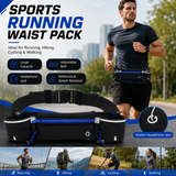 Blue Running Waist Pack Sports Belt with Water Bottle Holder Adjustable Phone Waist Bag Reflective Lightweight Fanny Pack for Marathon Running Hiking Cycling Walking Fitness and Outdoor Activities In Australia - Darrahopens