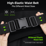 Green Running Waist Pack Sports Belt with Water Bottle Holder Adjustable Phone Waist Bag Reflective Lightweight Fanny Pack for Marathon Running Hiking Cycling Walking Fitness and Outdoor Activities