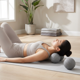 Peanut Massage Ball Set - Grey TPR Peanut Ball and Single Trigger Point Ball, Portable Foot Arch and Full Body Muscle Release for Home, Gym and Travel In Australia - Darrahopens