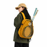 Yellow Sports Racket Backpack - Lightweight Casual Travel Bag with Separate Racket Compartment, Shoe Compartment, Bottle Pocket for Tennis, Badminton, Gym and Outdoor Use In Australia - Darrahopens