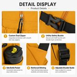 Yellow Sports Racket Backpack - Lightweight Casual Travel Bag with Separate Racket Compartment, Shoe Compartment, Bottle Pocket for Tennis, Badminton, Gym and Outdoor Use In Australia - Darrahopens
