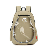 Khaki Sports Racket Backpack - Lightweight Casual Travel Bag with Separate Racket Compartment, Shoe Compartment, Bottle Pocket for Tennis, Badminton, Gym and Outdoor Use In Australia - Darrahopens