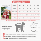 Blue Plaid Pet Harness Dress with Leash for Small Dogs and Cats L Size Bow Design Vest Outfit Walking Accessory In Australia - Darrahopens