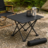 Black Portable Folding Table - 57*41cm Carbon Steel Compact Carry Design, Quick Setup and Space Saving Storage for Market Stalls, Camping and Outdoor Use In Australia - Darrahopens