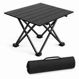 Black Portable Folding Table - 41 x 35 cm Carbon Steel Compact Carry Design, Quick Setup and Space Saving Storage for Market Stalls, Camping and Outdoor Use In Australia - Darrahopens