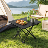 Black Portable Folding Table - 41 x 35 cm Carbon Steel Compact Carry Design, Quick Setup and Space Saving Storage for Market Stalls, Camping and Outdoor Use In Australia - Darrahopens