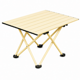 Beige Portable Folding Table - 57*41cm Carbon Steel Compact Carry Design, Quick Setup and Space Saving Storage for Market Stalls, Camping and Outdoor Use In Australia - Darrahopens