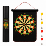 12 Inch Magnetic Dart Board Set - 40 x 32 cm, 3 mm Thick Target with 4 Darts, Compact Indoor Family Game for Home, Parties and Travel