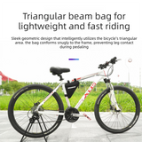 Yellow-green Bicycle Frame Bag - Triangular Storage Bag for Cycling, Outdoor Rides and Daily Commuting