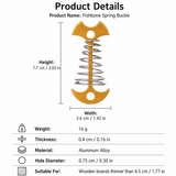 Gold Fishbone Spring Tent Pegs - 5 Pack Outdoor Camping Stakes for Tent Guy Lines, Canopy and Board Fixing In Australia - Darrahopens