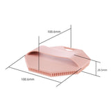 2 Pack Silicone Body Scrubber Shower Brush Skin tone Octagon Bath Brush Exfoliating Back Scrubber with Handle for Men Women Home Bathroom Body Cleaning