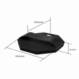 2 Pack Silicone Body Scrubber Shower Brush Black Octagon Bath Brush Exfoliating Back Scrubber with Handle for Men Women Home Bathroom Body Cleaning In Australia - Darrahopens