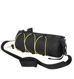 Black Bicycle Handlebar Bag with Fluorescent Yellow Elastic Cord Waterproof Front Frame Storage Bag Large Capacity Cycling Pouch for Mountain Road Bike Outdoor Riding Accessories In Australia - Darrahopens