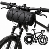 Black Handlebar Bag with Black Elastic Cord and 20-in-1 Bicycle Multi Tool Card Combo Set for Cycling, Commuting and Outdoor Riding In Australia - Darrahopens
