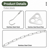 Stainless Steel Camping Tripod Hanger with Adjustable Chain and Hook for Outdoor Cooking, Campfire Hanging Pot and Bush Camping In Australia - Darrahopens