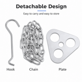Stainless Steel Camping Tripod Hanger with Adjustable Chain and Hook for Outdoor Cooking, Campfire Hanging Pot and Bush Camping In Australia - Darrahopens