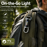 Mini Keychain Flashlight - 2 Pack Portable LED Torch with Hook, Pocket Outdoor Light