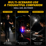 Mini Keychain Flashlight - 2 Pack Portable LED Torch with Hook, Pocket Outdoor Light