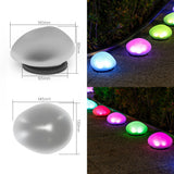 Solar Pebble Garden Light Colored light - Outdoor LED Rock Lamp with Solar Panel, Waterproof Landscape Lighting In Australia - Darrahopens