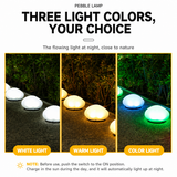 Solar Pebble Garden Light Colored light - Outdoor LED Rock Lamp with Solar Panel, Waterproof Landscape Lighting In Australia - Darrahopens