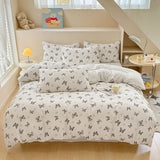 Butterfly Print Bedding Set - 3 Piece Set - Quilt Cover 264 x 229 cm with 2 Pillowcases 51 x 66 cm - White and Black Butterfly Pattern In Australia - Darrahopens