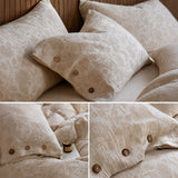 Linen Pillowcase Set (Style 2) -  Button Closure Pillow Covers 48x74cm for Home Bedding In Australia - Darrahopens