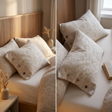Linen Pillowcase Set (Style 2) -  Button Closure Pillow Covers 48x74cm for Home Bedding In Australia - Darrahopens