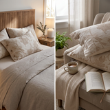 Linen Pillowcase Set (Style 3) -  Button Closure Pillow Covers 48x74cm for Home Bedding In Australia - Darrahopens