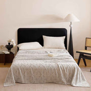 Silver Bamboo Fibre Summer Blanket - Vine Pattern Cooling Throw Blanket 200×230cm Lightweight Breathable Summer Quilt In Australia - Darrahopens
