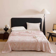 Bamboo Fibre Cooling Blanket Pink Bamboo Pattern 200×230cm for Summer Bed and Air Conditioned Rooms In Australia - Darrahopens