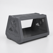 Grey Desktop Reptile Terrarium Enclosure 35X25.5X22cm with Double Door Opening and Ventilation for Small Reptiles, Amphibians and Plants