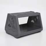 Grey Desktop Reptile Terrarium Enclosure 35X25.5X22cm with Double Door Opening and Ventilation for Small Reptiles, Amphibians and Plants